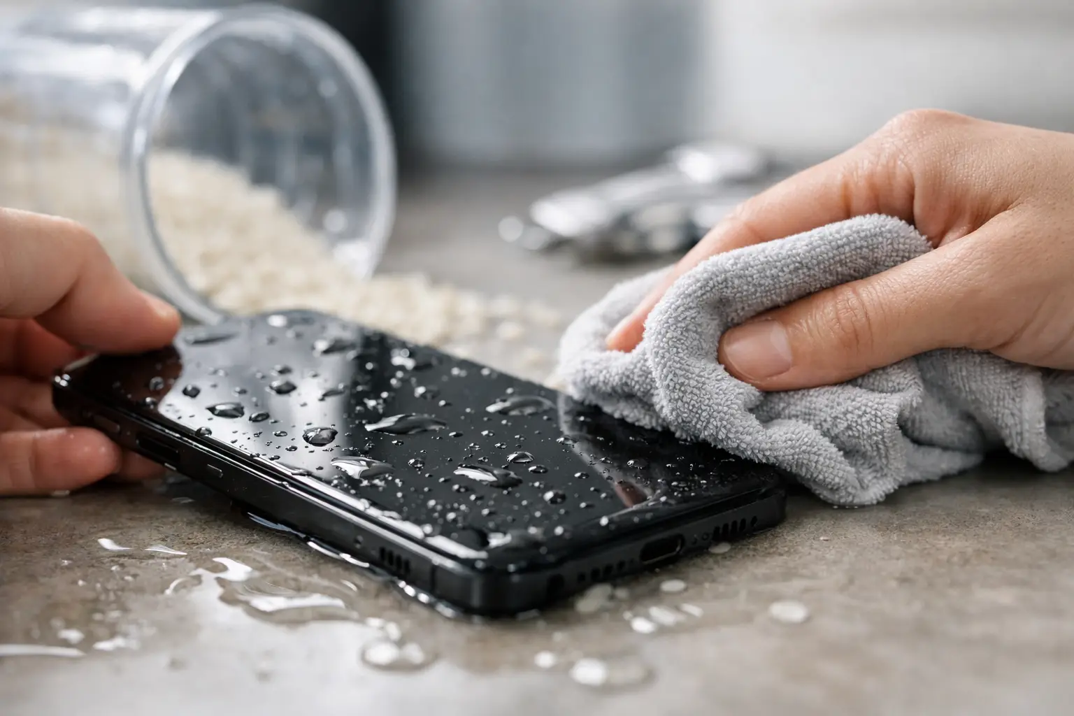 How to Save a Water Damaged Phone Safely