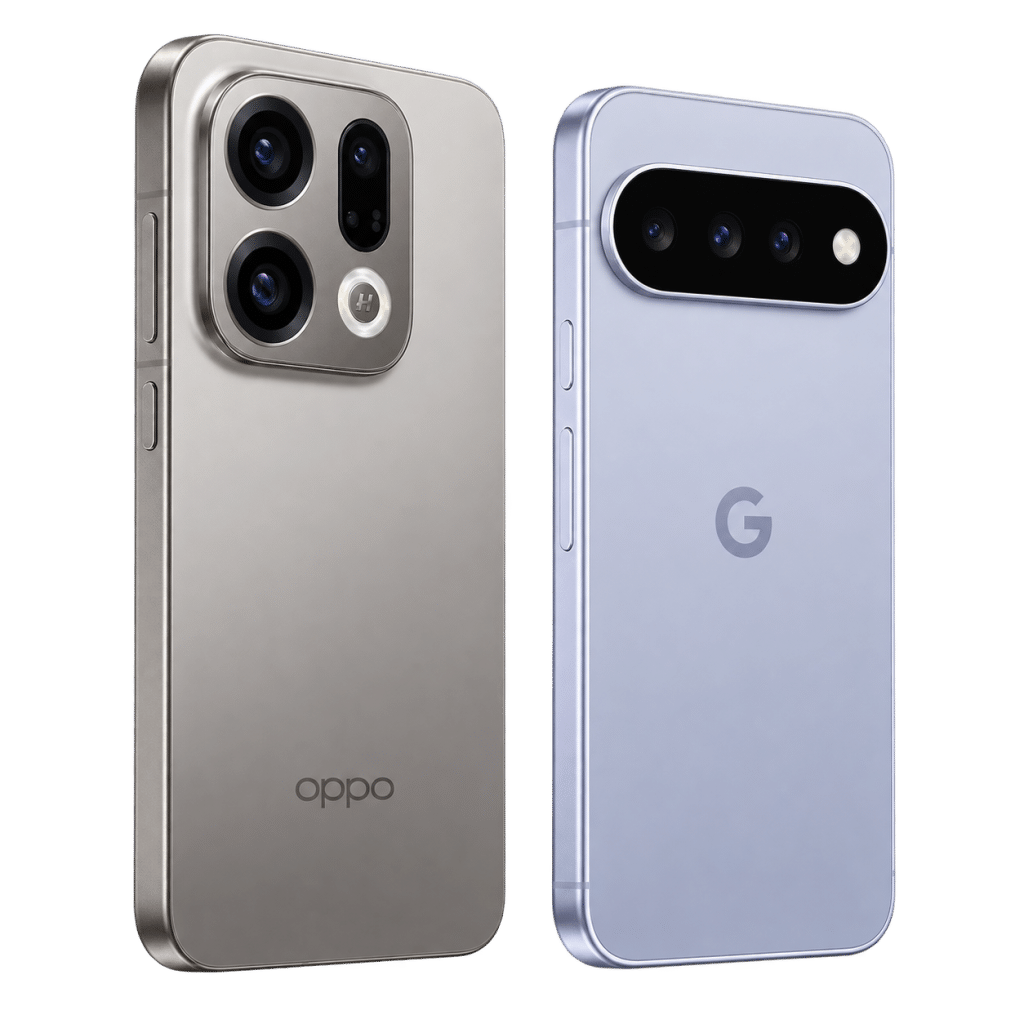 OPPO Find X9 and Google Pixel 11 phones side by side
